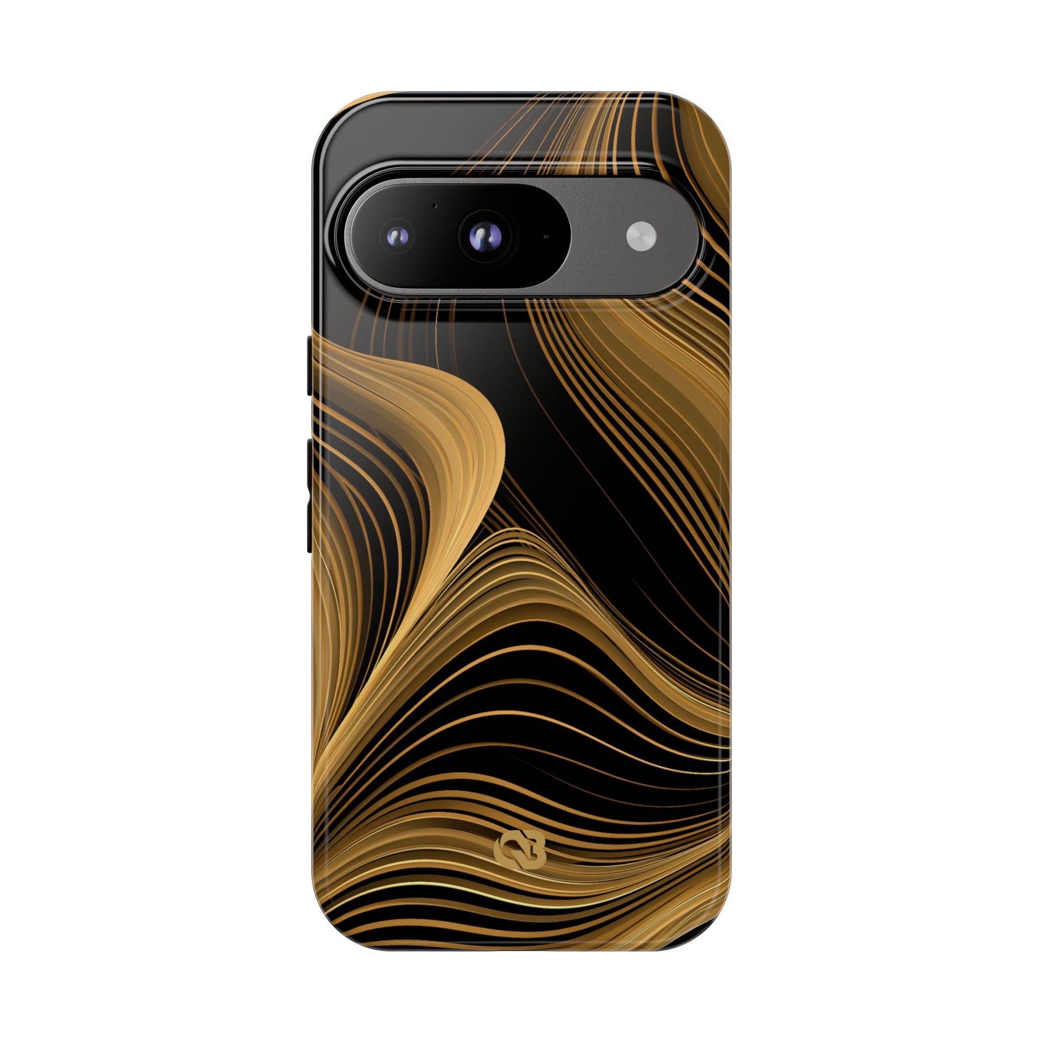Gold Tough Phone Case for Google Pixel - Molten Copper Strands