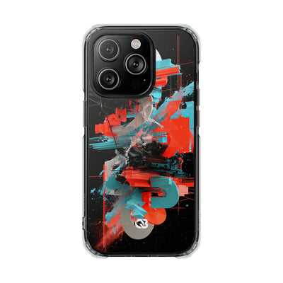 Fragmented Cyber Core · Clear Impact Magnetic Phone Case for iPhone ·  Black