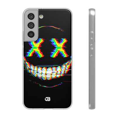 Glitch Grin Distortion · Soft Handyhülle für Samsung