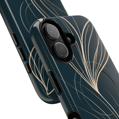Teal Tough 2.0 Magsafe Phone Case for iPhone - Sandstone Silk Flora