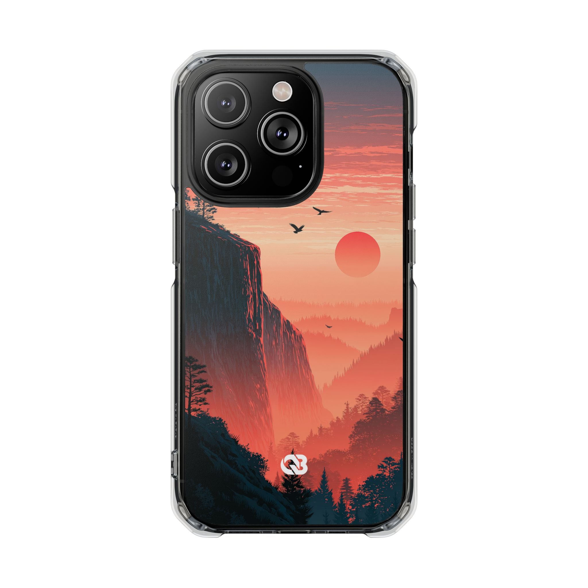 Orange Impact MagSafe Phone Case for iPhone - Crimson Ridge Flight