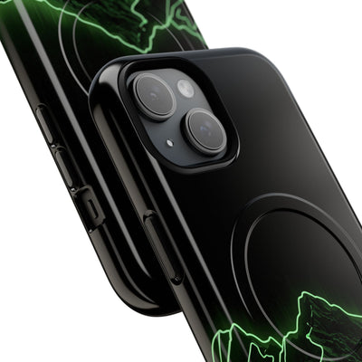 Nordic Mountain Contour · Tough 2.0 Magnetic Phone Case for iPhone · Black