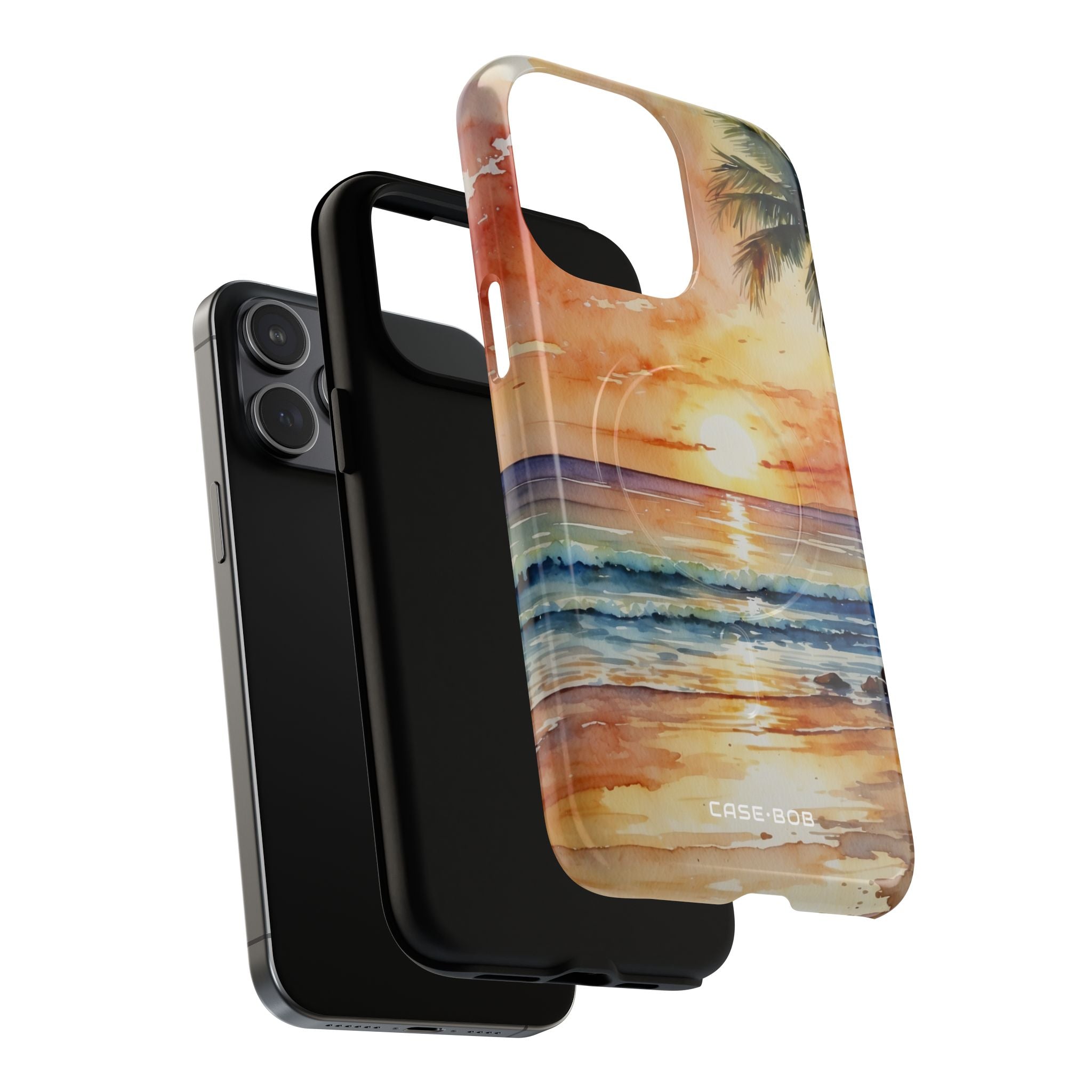 Sunset Palm iPhone 15 Pro Max Case - Tough+