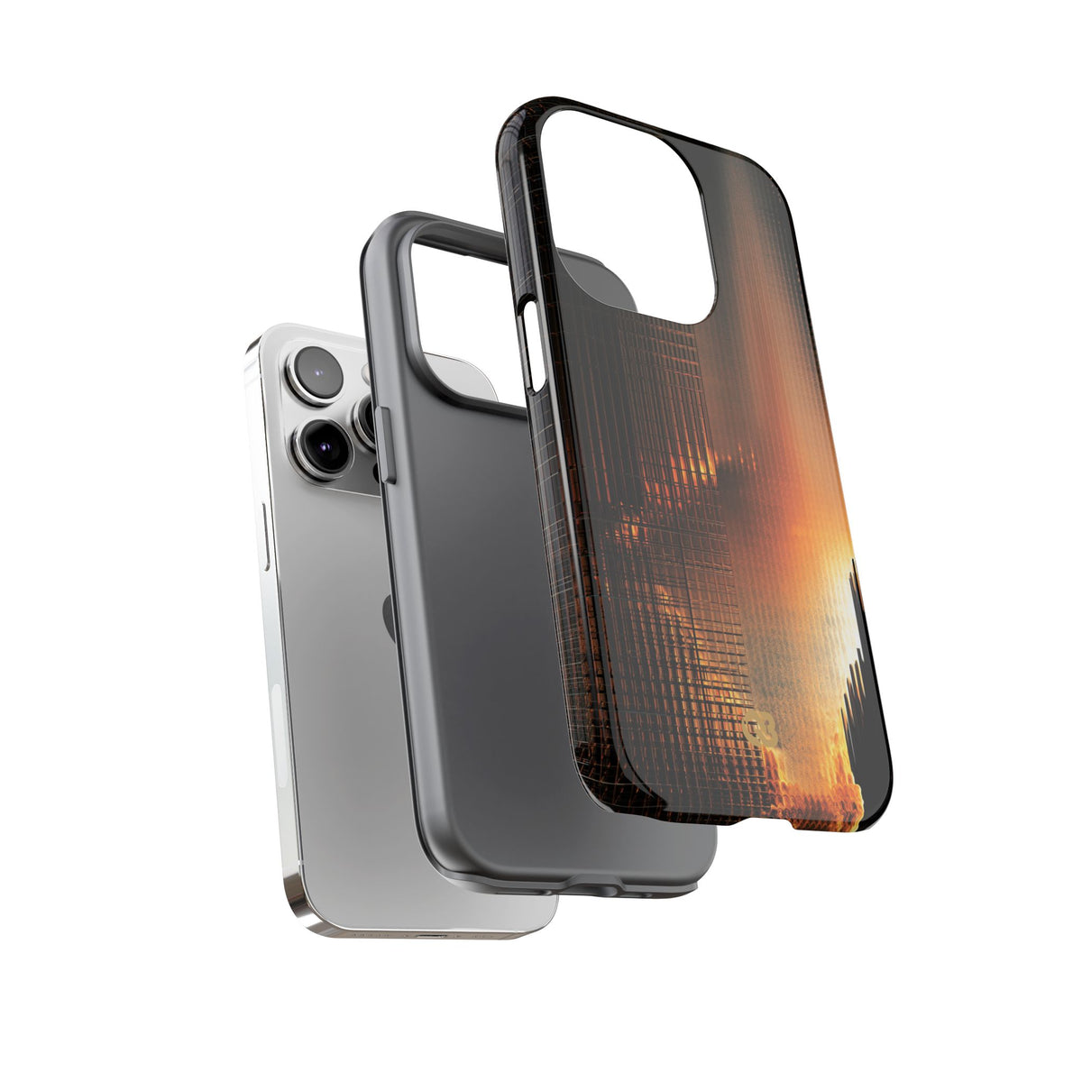 Luminous Grid · Tough Phone Case for iPhone · Black