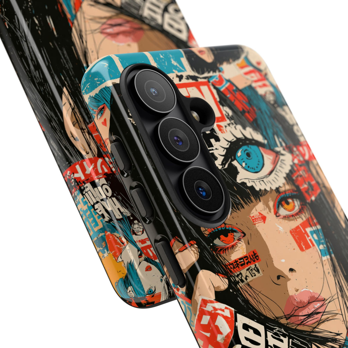 Shibuya Street Collage · Tough Phone Case for Samsung · Red