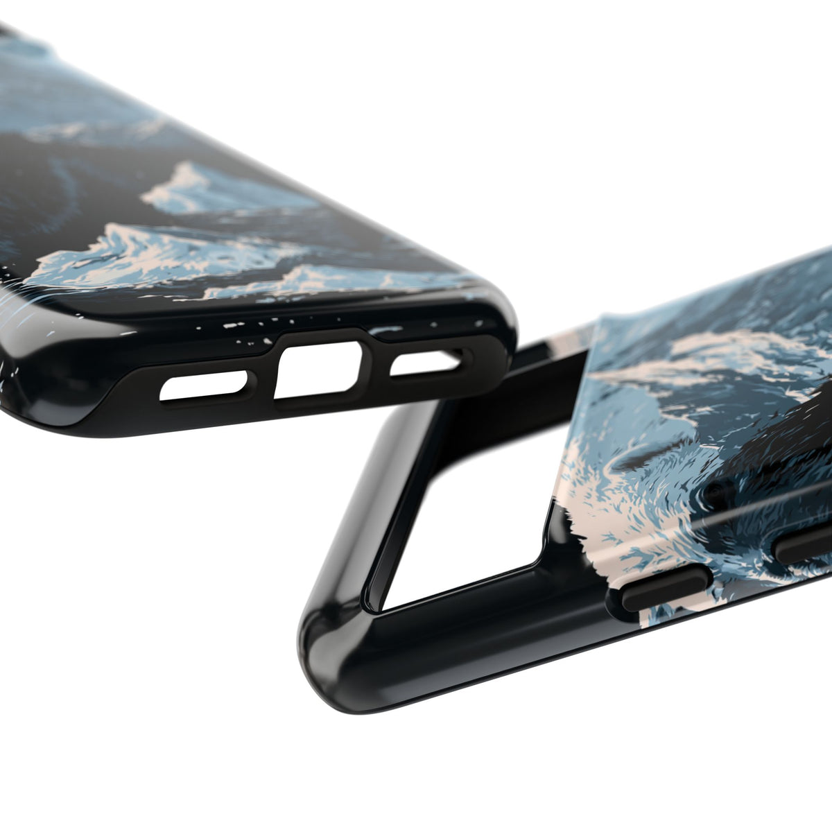 Nordic Arctic Bear · Tough Phone Case for Pixel ·  Black