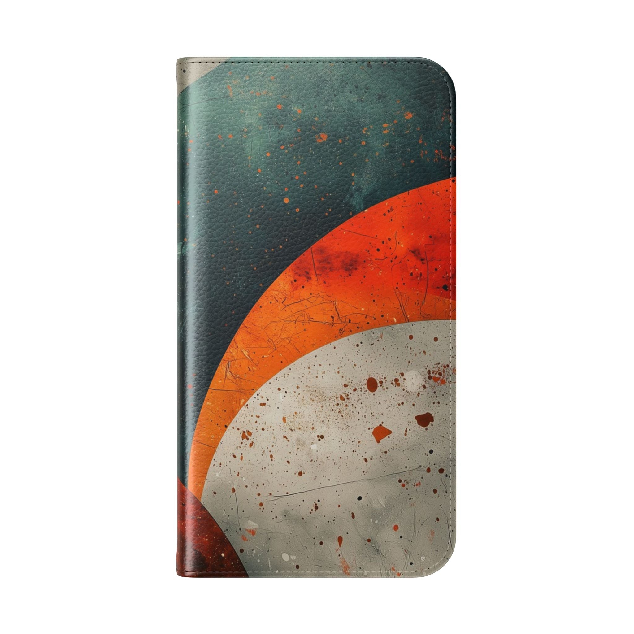 Sweeping Ember Bands - iPhone 15 Pro Max Case - Wallet