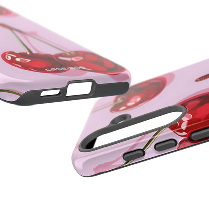 Glossy Cherry Burst Samsung S25 Case - Tough - CASE•BOB
