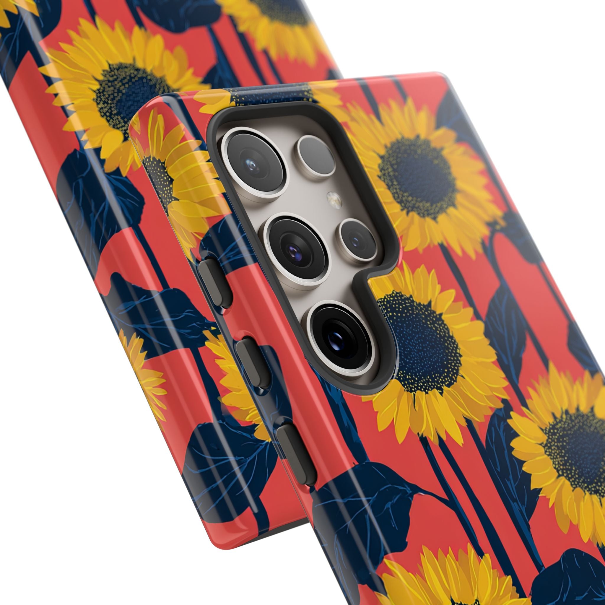 Solar Navy Bloom · Tough Phone Case for Samsung