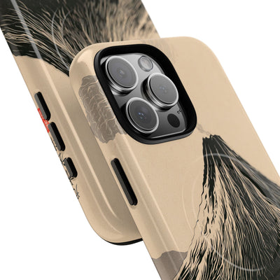 Beige Tough 2.0 Magsafe Phone Case for iPhone - Obsidian Ink Summit
