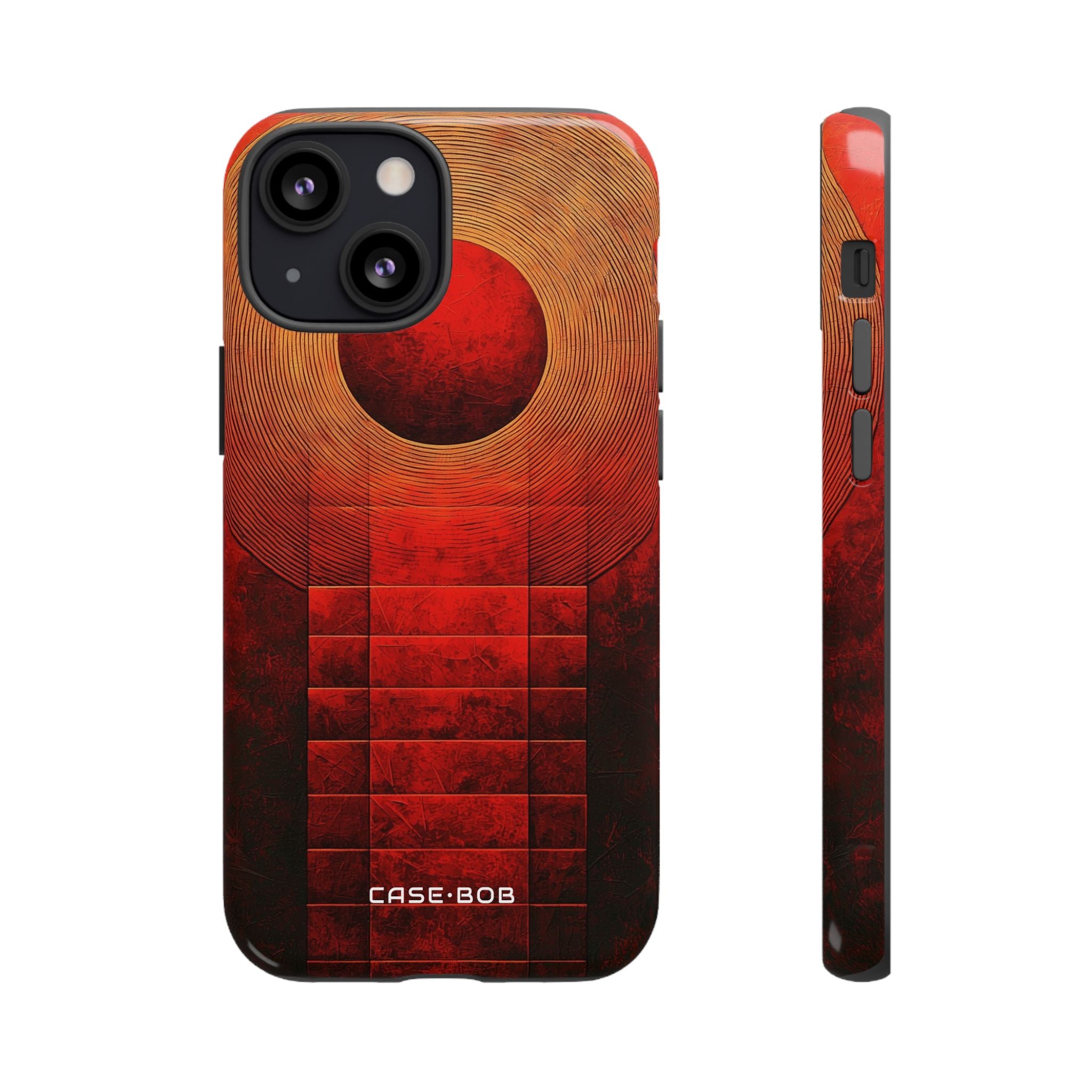 Crimson Orbit iPhone 13 Mini Case - Tough