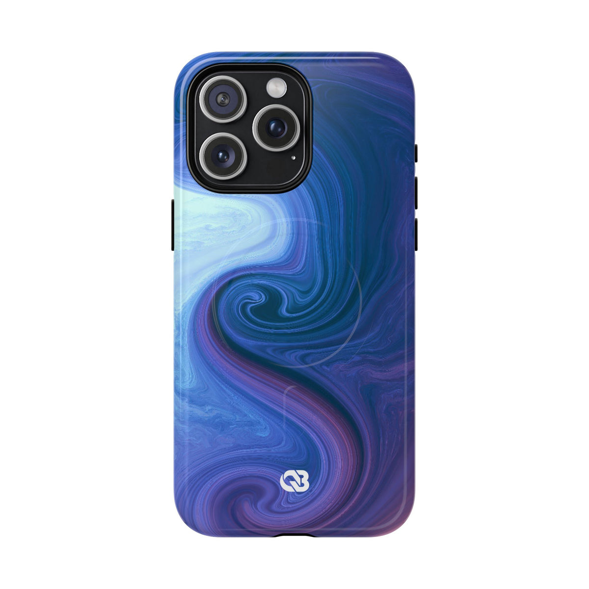 Azure Fluid Swirl · Tough 2.0 Magnetic Phone Case for iPhone · Blue