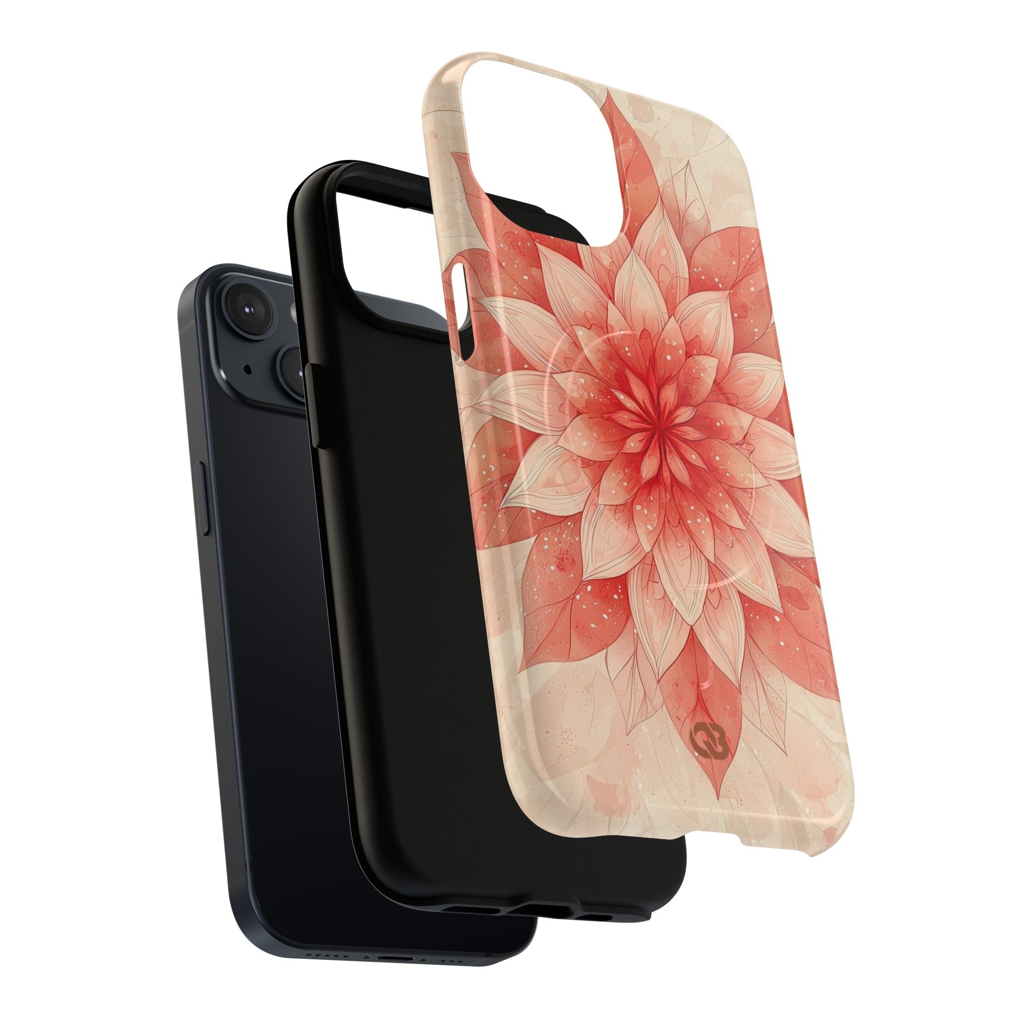 Coral Layered Bloom · Tough+ Handyhülle für iPhone · Magsafe