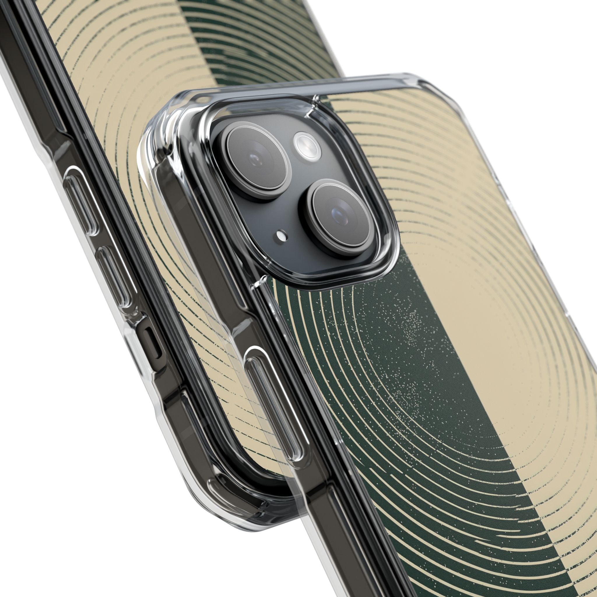 Green Impact MagSafe Phone Case for iPhone - Evergreen Split Grain