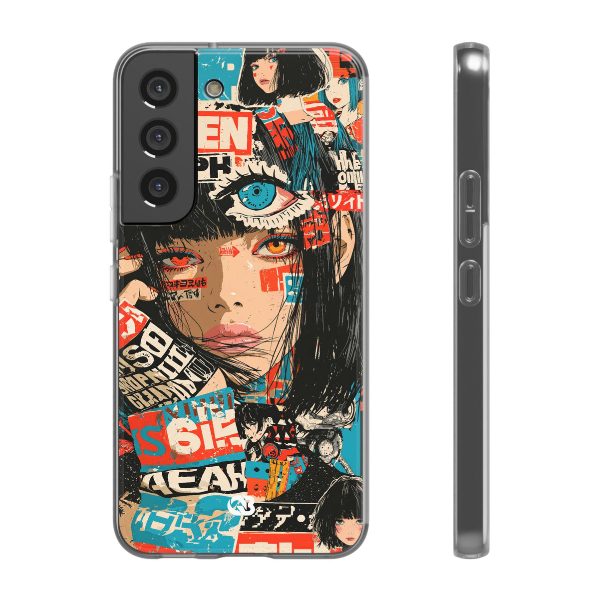 Shibuya Street Collage · Lite Phone Case for Samsung · Red
