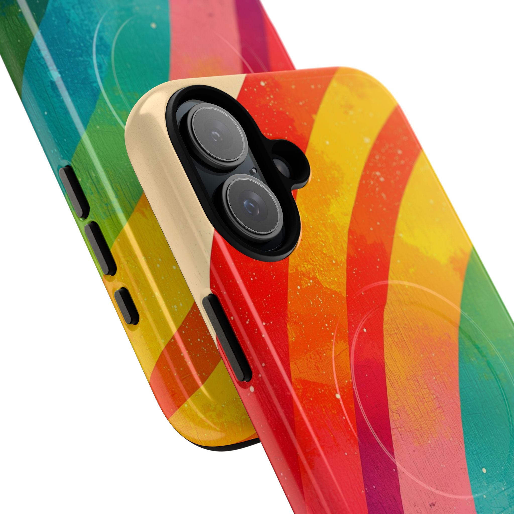 Textured Rainbow Arc iPhone 16 Plus Case - Tough+
