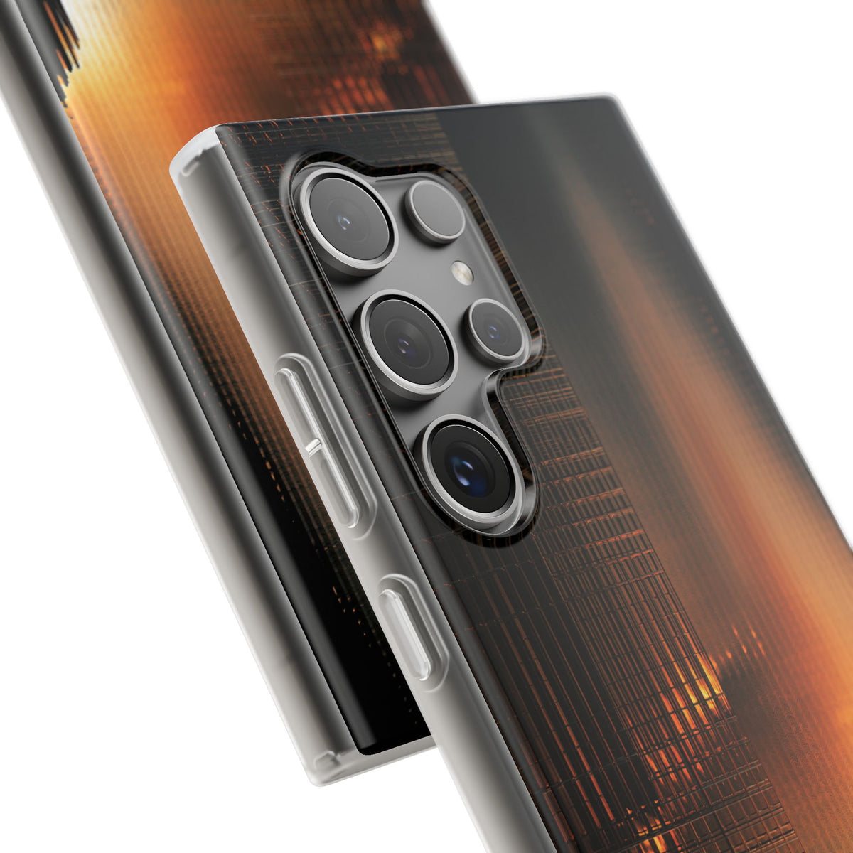 Luminous Grid · Lite Phone Case for Samsung · Black
