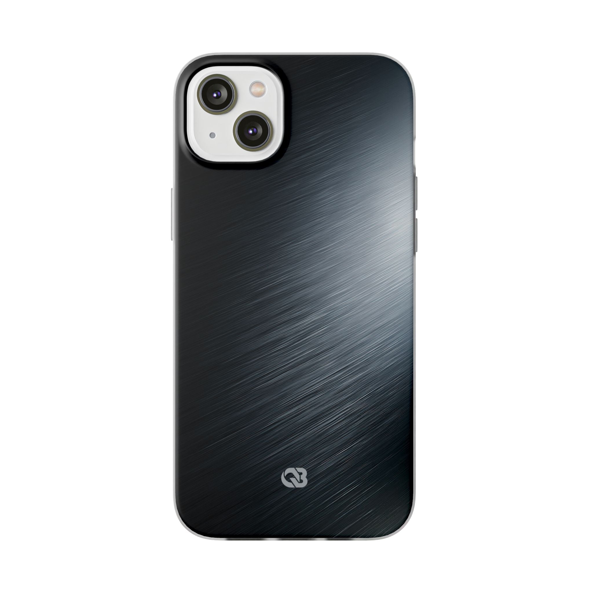 Grey Lite Phone Case for iPhone - Charcoal Brushed Steel
