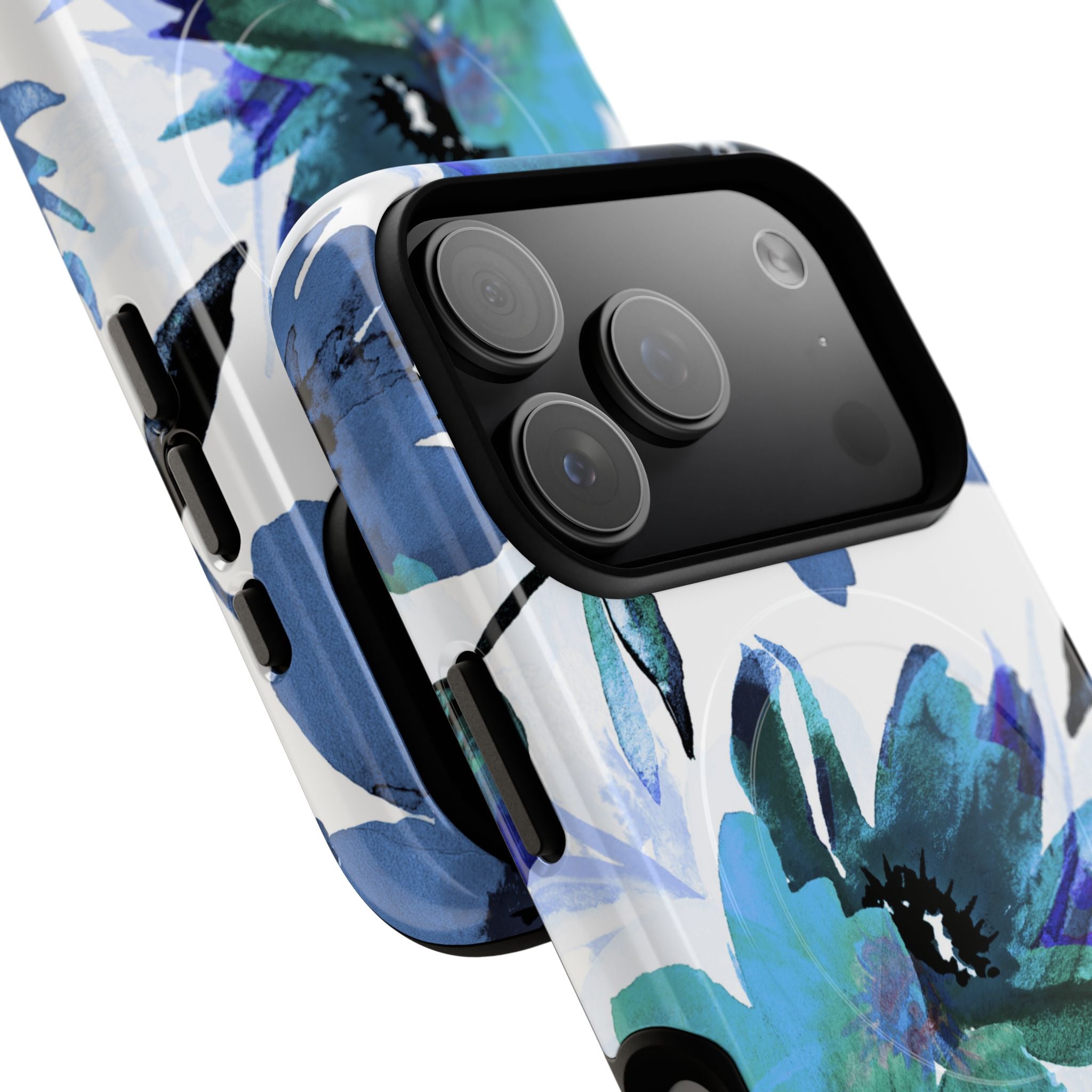 Blue Blossom Radiance iPhone 17 Pro Case - Tough+ - CASE•BOB