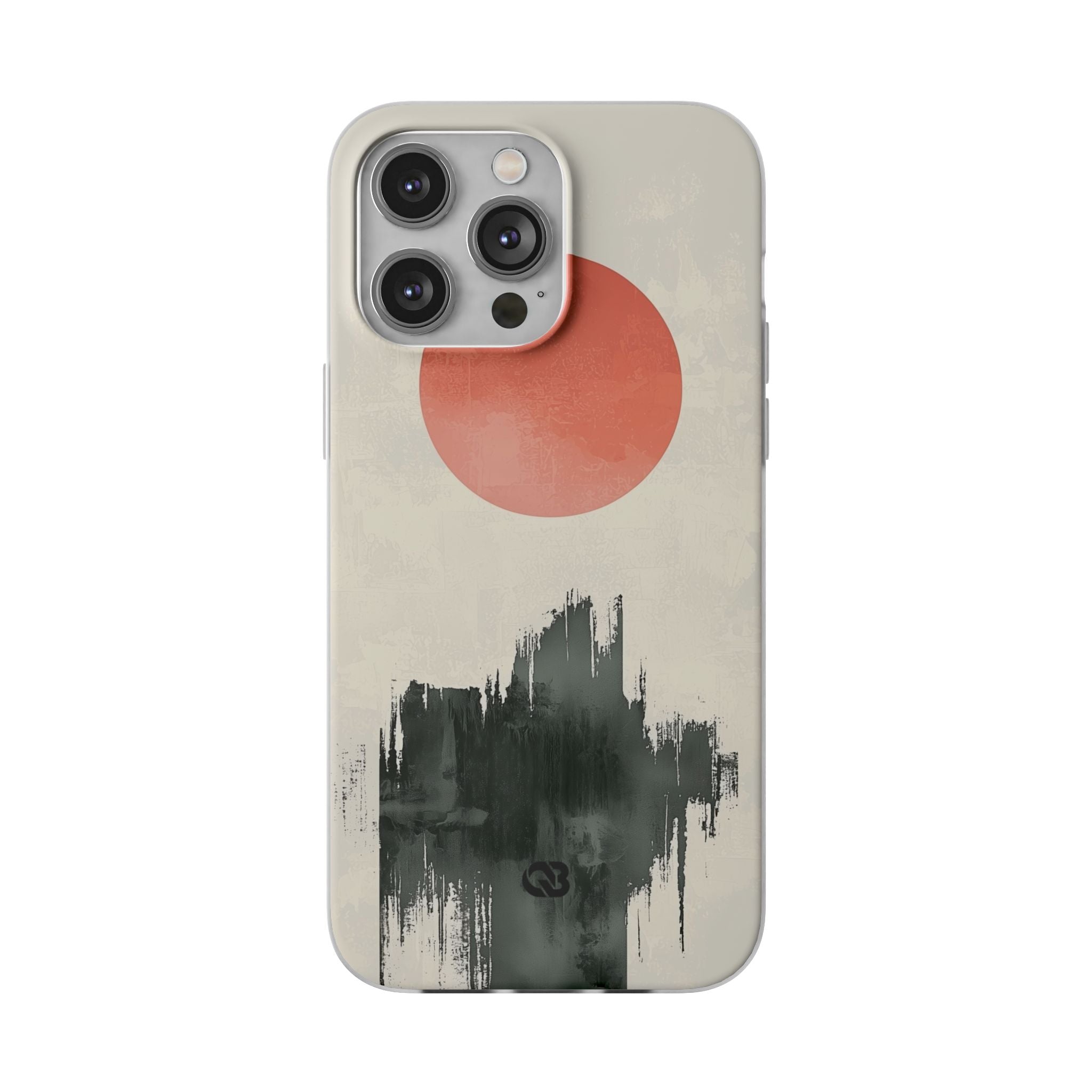 Crimson Sun Strokes · Soft Phone Case for iPhone
