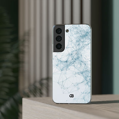 Blue Lite Phone Case for Samsung - Glacial Neural Web