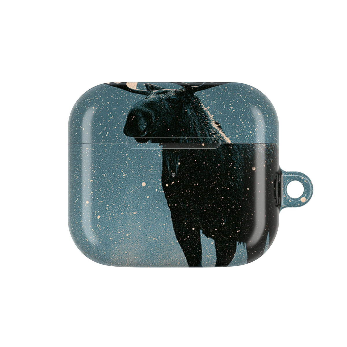 Nordic Boreal Moose · Hard Case for AirPods & AirPods Pro · Blue