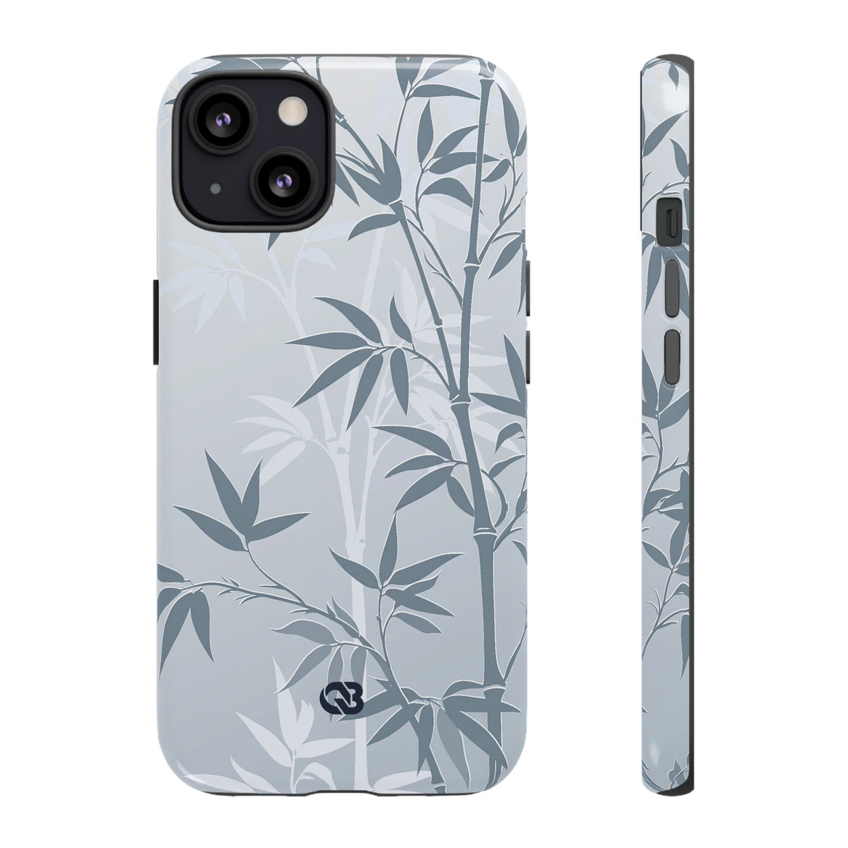 Misty Bamboo Grove · Tough Phone Case for iPhone · Blue