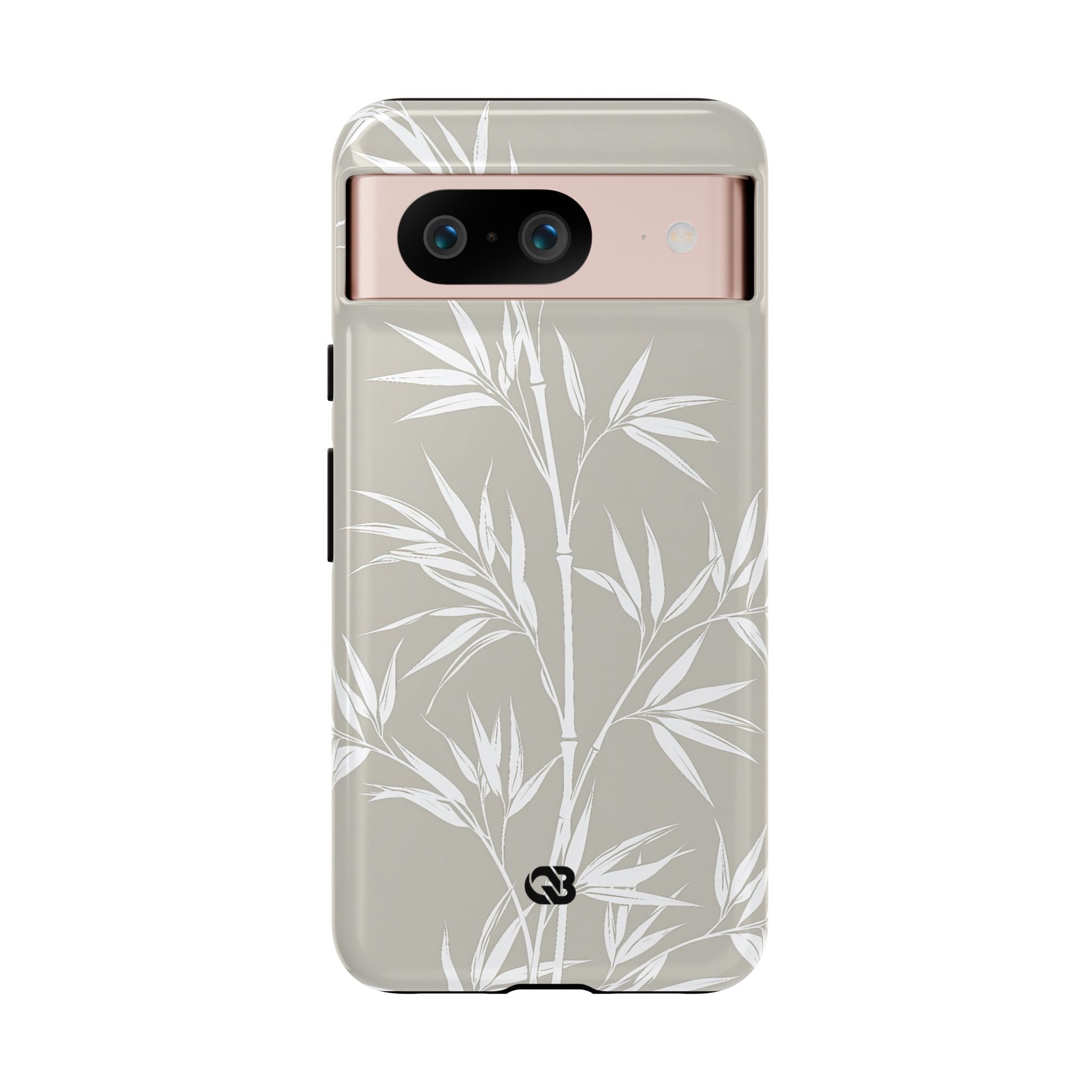 Beige Tough Phone Case for Google Pixel - Sandstone Bamboo Stalks