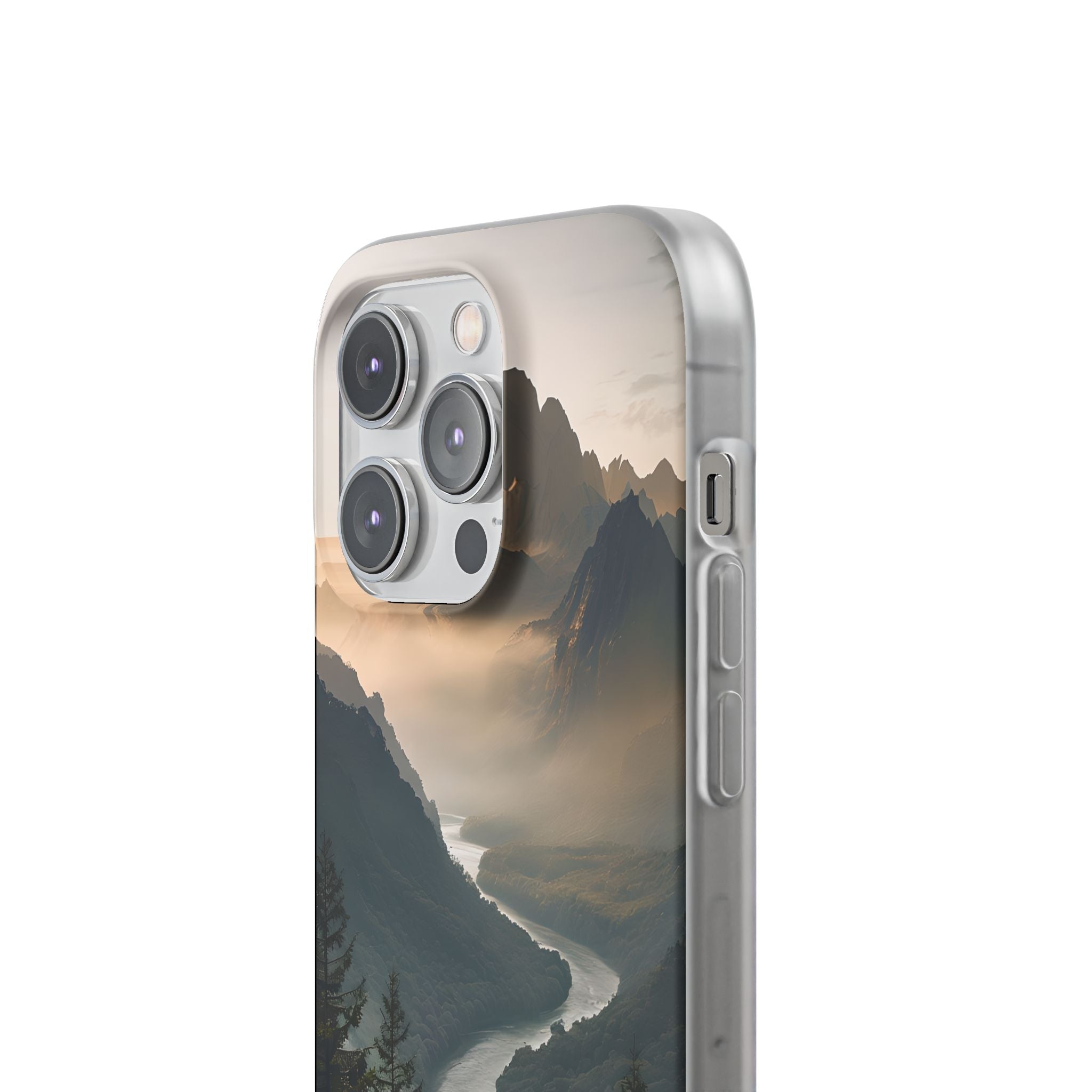Golden Summit Valley · Soft Phone Case for iPhone