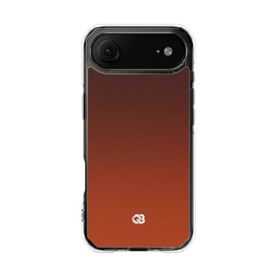 Orange Impact MagSafe Phone Case for iPhone - Obsidian Ember Fade