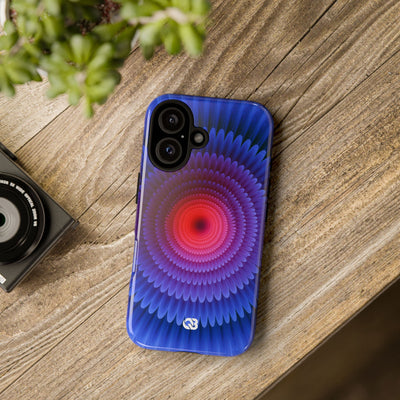 Radial Spectrum Bloom · Tough Phone Case for iPhone · Blue