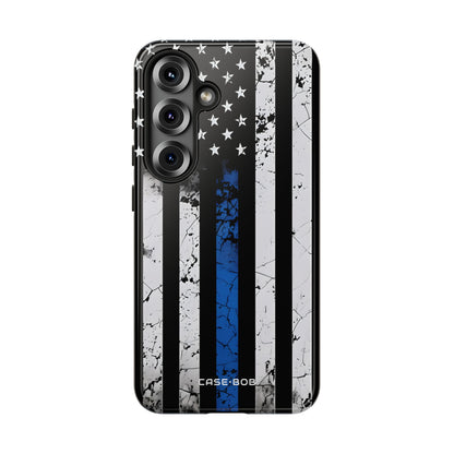 Blue Stripe Flag Samsung S25 Case - Tough