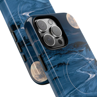 Arctic Moon Drift · Tough 2.0 Magnetic Phone Case for iPhone · Blue