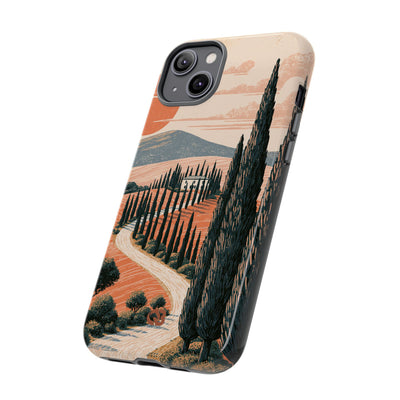 Orange Tough Phone Case for iPhone - Terracotta Ridge Trail