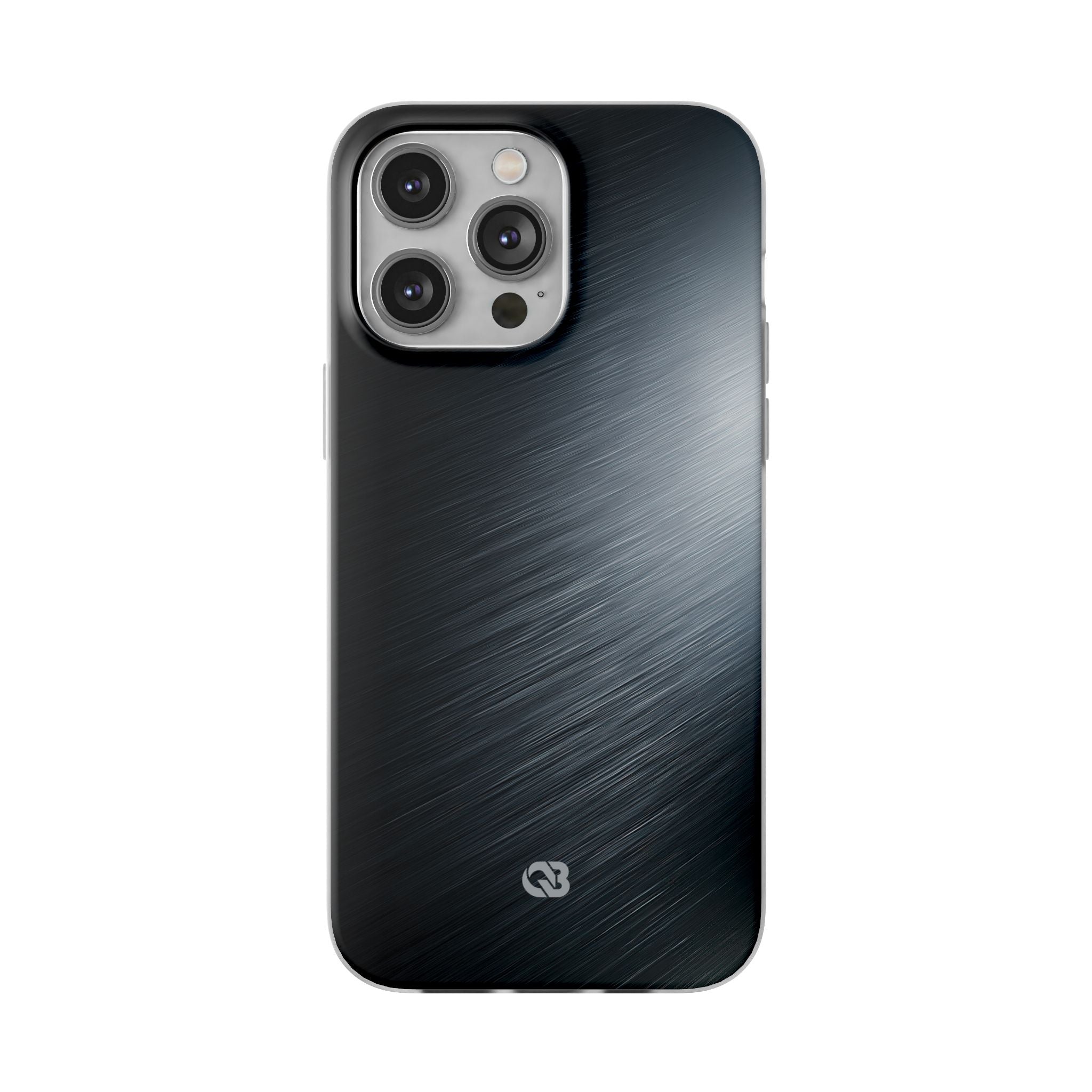 Grey Lite Phone Case for iPhone - Charcoal Brushed Steel