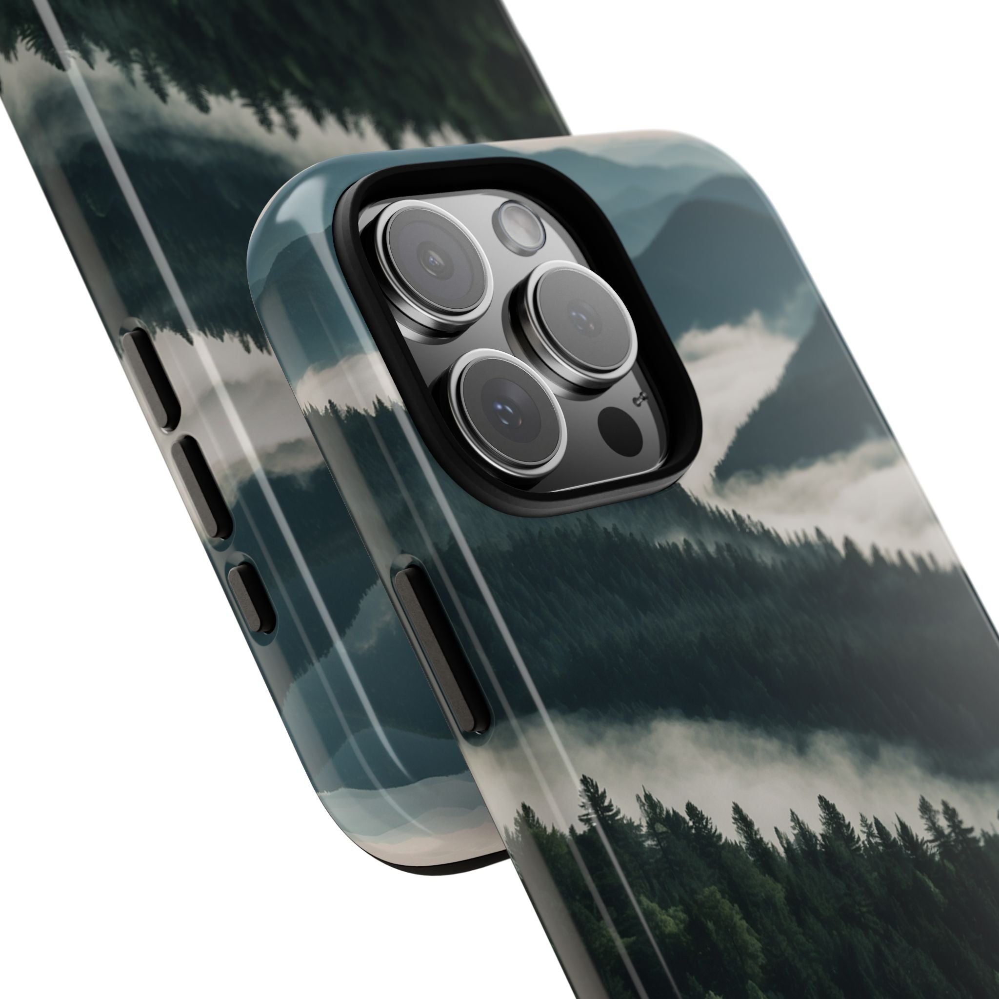 Misty Pine Peaks · Tough Phone Case for iPhone