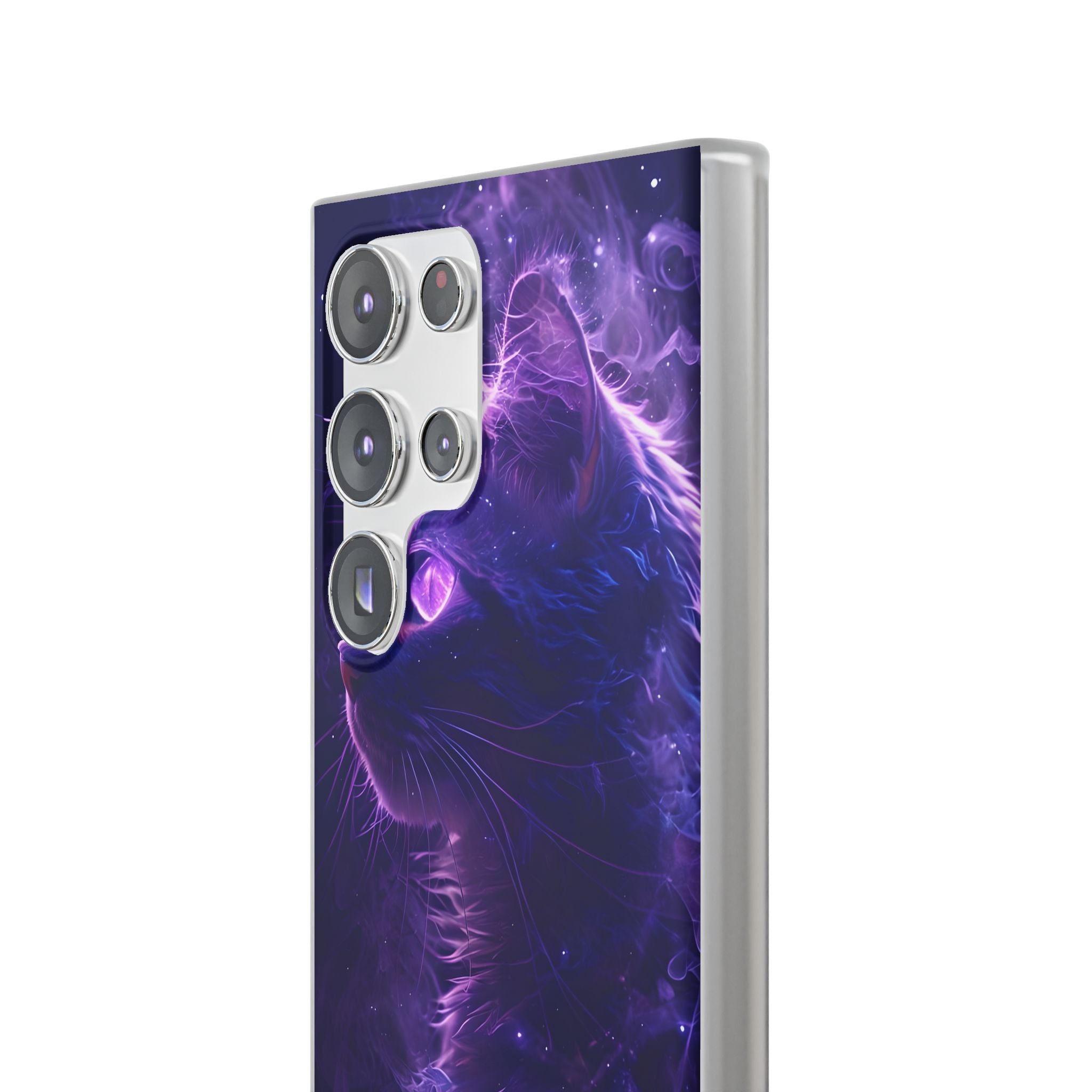 Purple Void Feline · Soft Custodia per Samsung