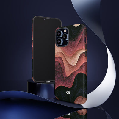 Rose Contour Waves · Tough Phone Case for iPhone · Pink