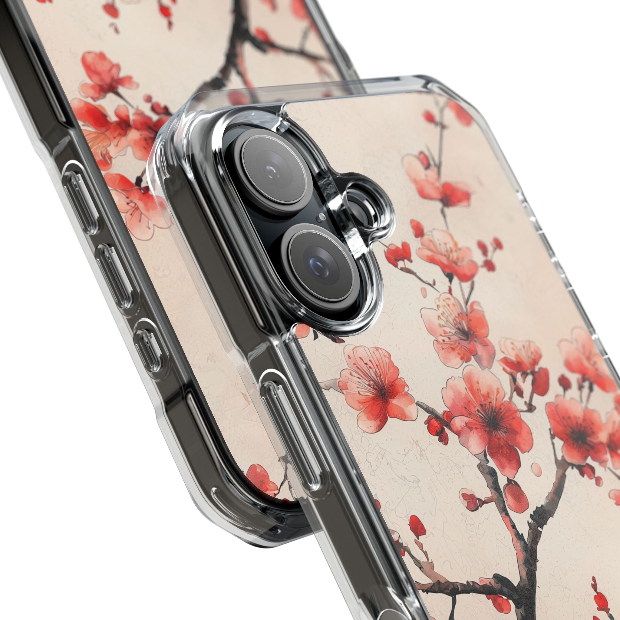 Crimson Silk Flora · Impact Handyhülle für iPhone · Magsafe