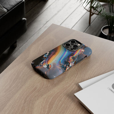 Prismatic Aura Flow · Tough Phone Case for iPhone · Blue