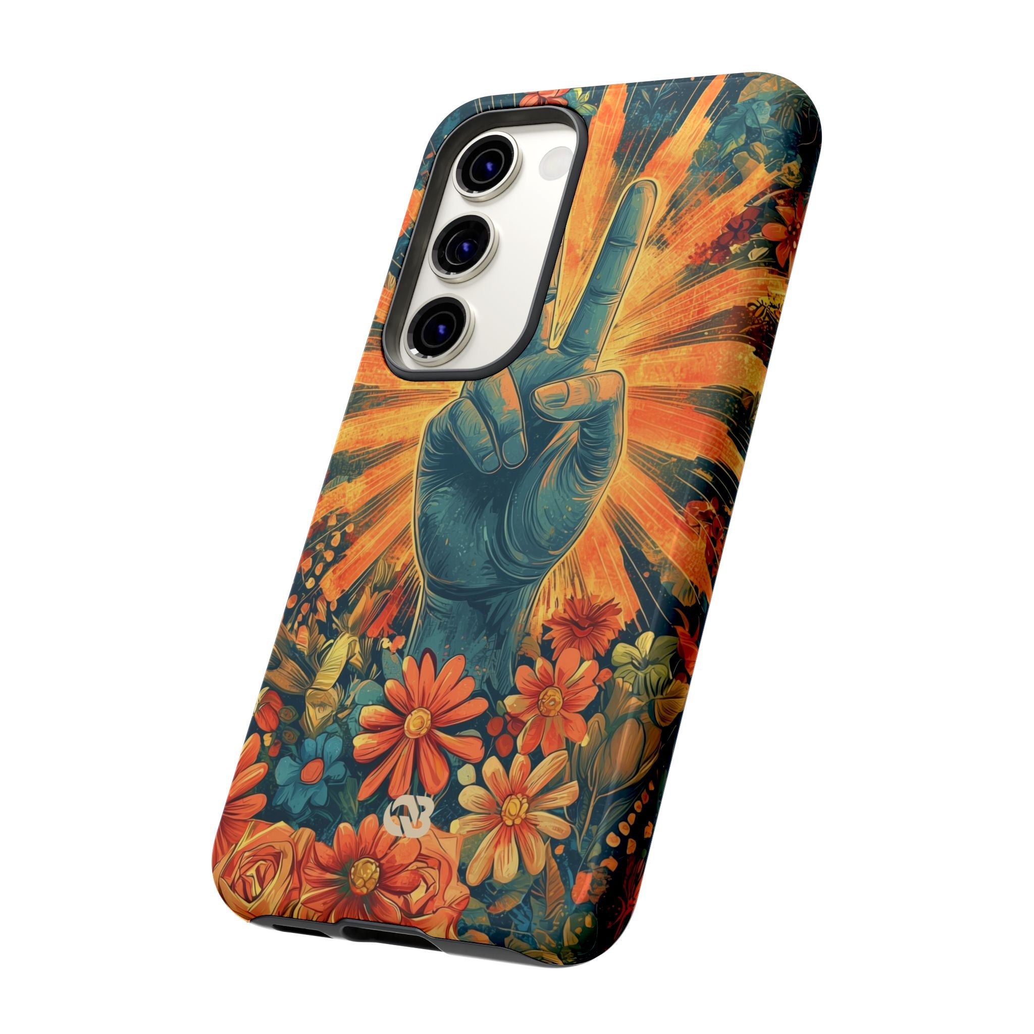 Fleur de paix radieuse · Coque de téléphone Tough pour Samsung