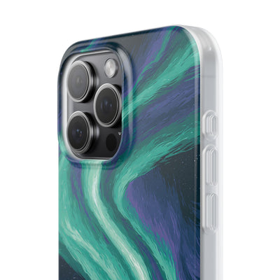 Arctic Aurora Bear · Lite Phone Case for iPhone ·  Teal