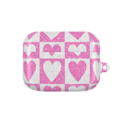 Kimalteleva Heartgrid - AirPods Case
