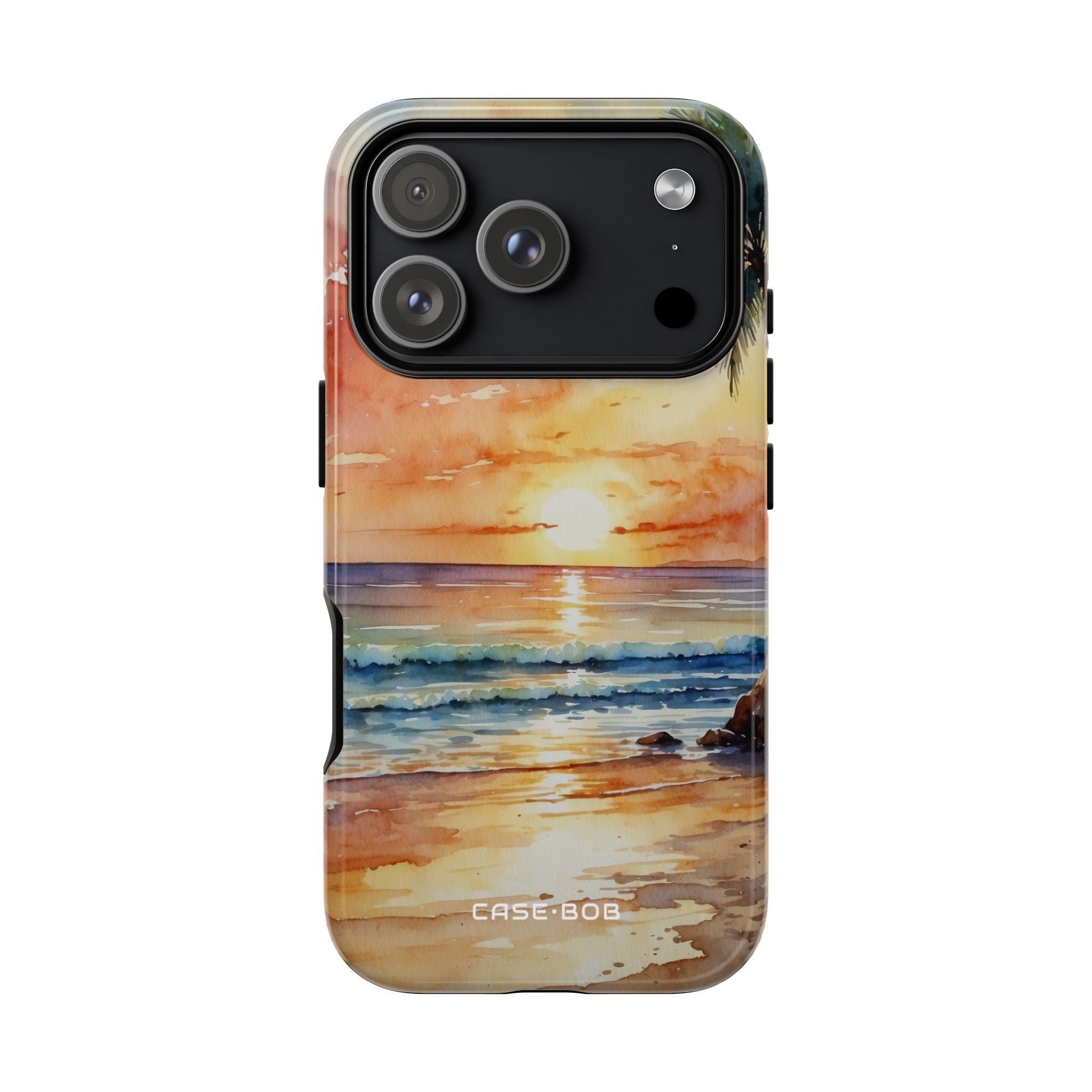 Sunset Palm iPhone 17 Pro Case - Tough - CASE•BOB
