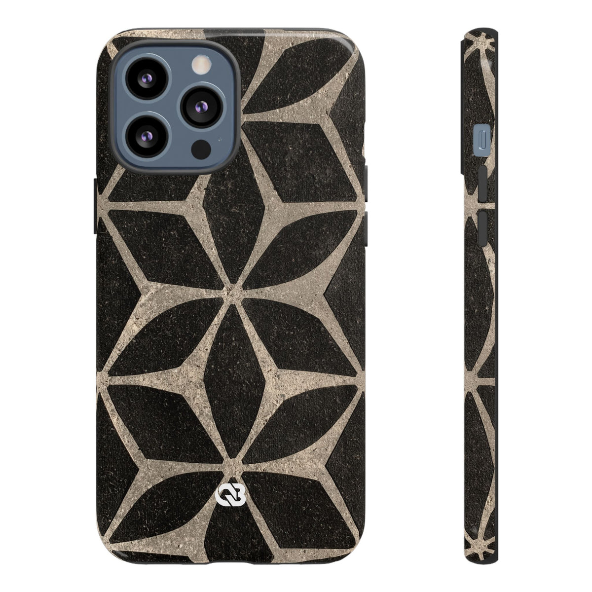Concrete Mosaic Star · Tough Phone Case for iPhone · Black