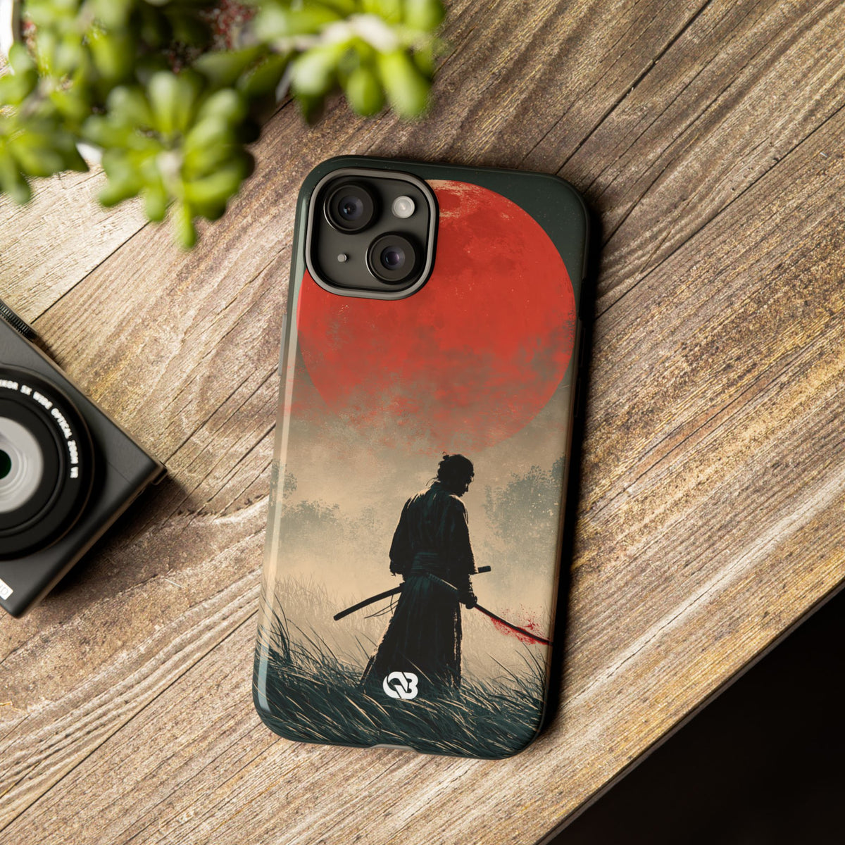 Crimson Moon Ronin · Tough Phone Case for iPhone · Red