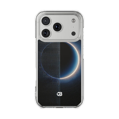 Luminous Meridian · Clear Impact Magnetic Phone Case for iPhone · Black