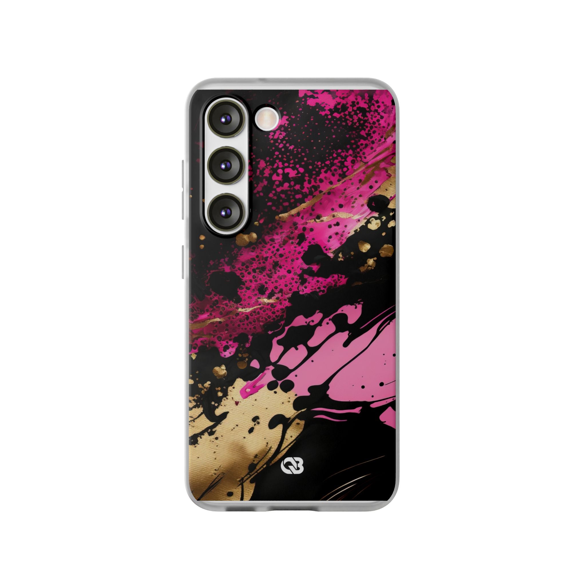 Magenta Liquid Gold · Soft Handyhülle für Samsung
