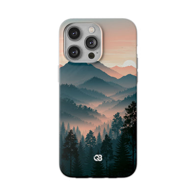 Teal Lite Phone Case for iPhone - Alpine Teal Horizon