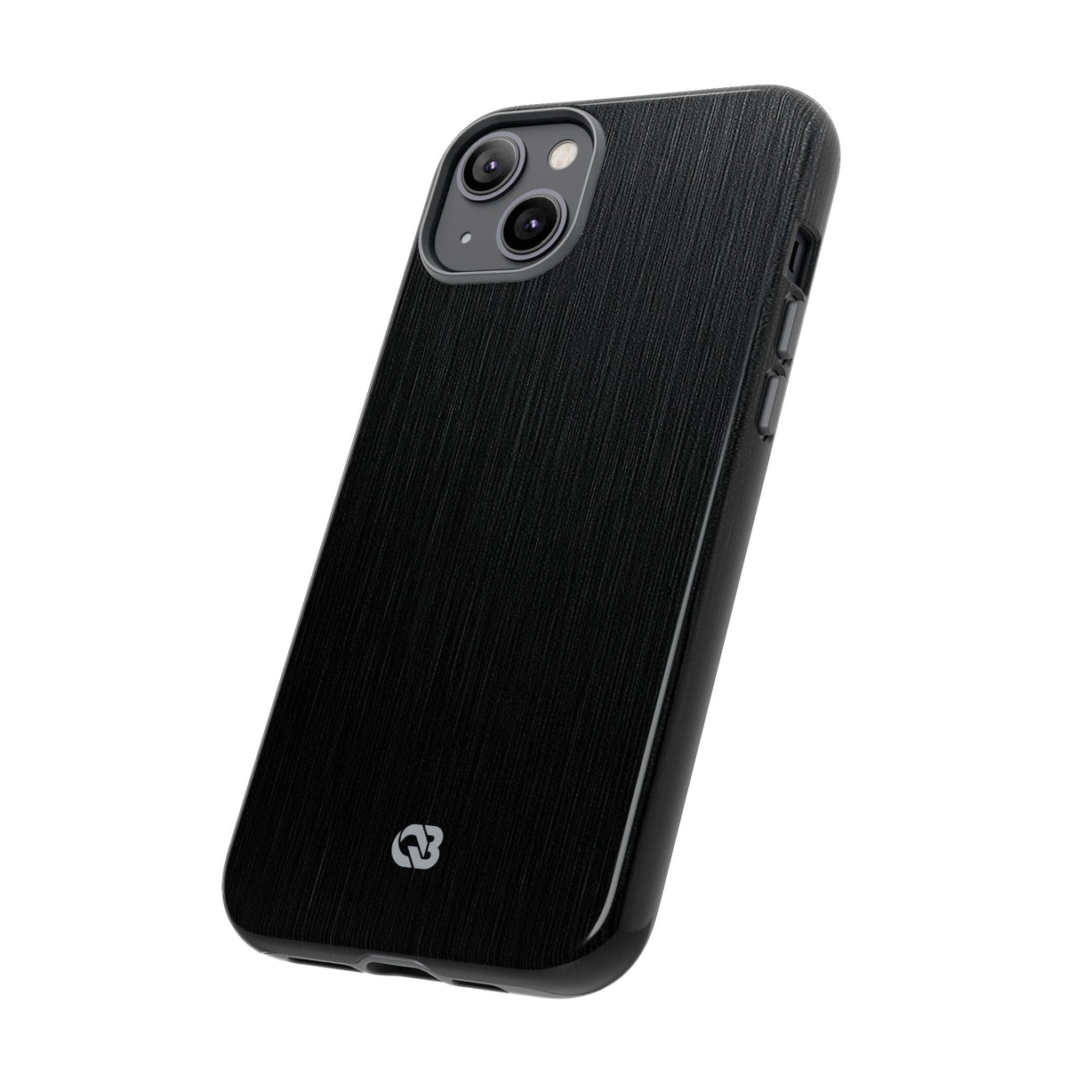 Obsidian Brushed Steel · Tough Phone Case for iPhone · Black
